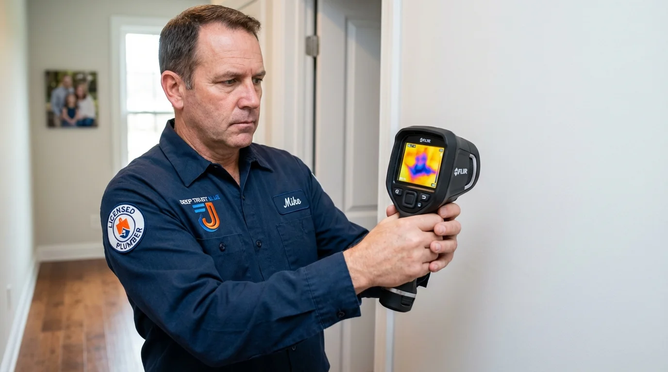 Thermal imaging leak detection by Johns Plumbing LLC in Avenel